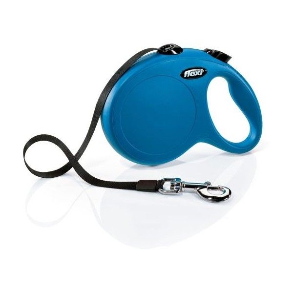 Correa flexi cinta 5m 15kg talla M color rojo, azul , rosa y negro