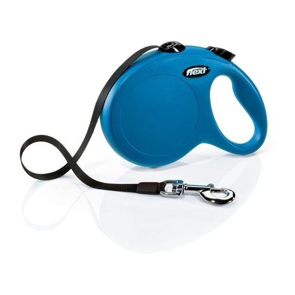 Correa flexi cinta 5m 15kg talla M color rojo, azul , rosa y negro