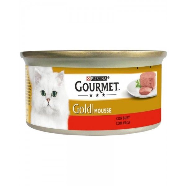 gourmet gold comida húmeda,mousse con buey