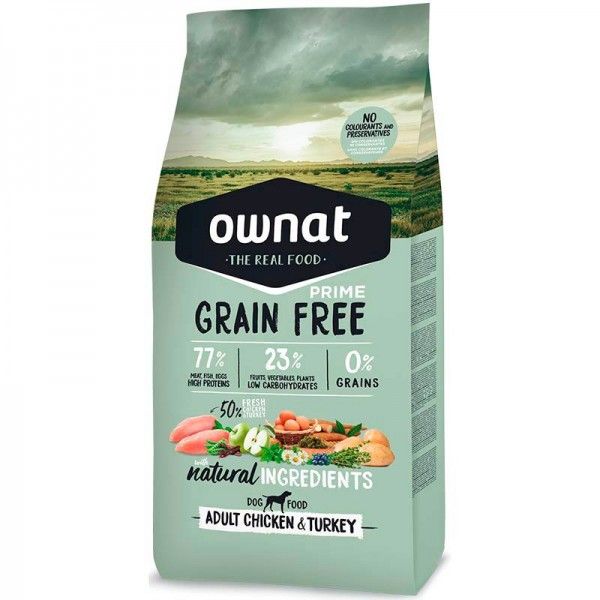 Pienso Ownat grain free adult 12kg