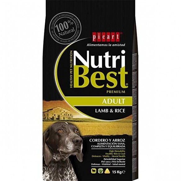 pienso picart nutribest adulto cordero saco 15kg