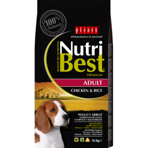 pienso picart nutribest adulto pollo saco 15kg 2