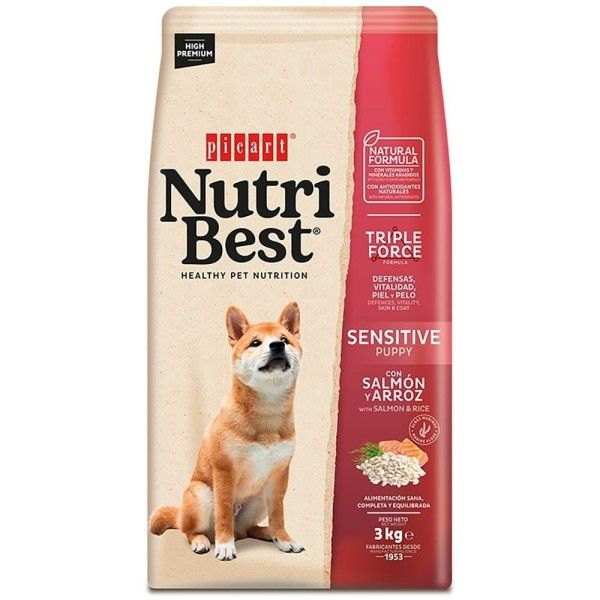 Nutribest salmon y arroz 15kg