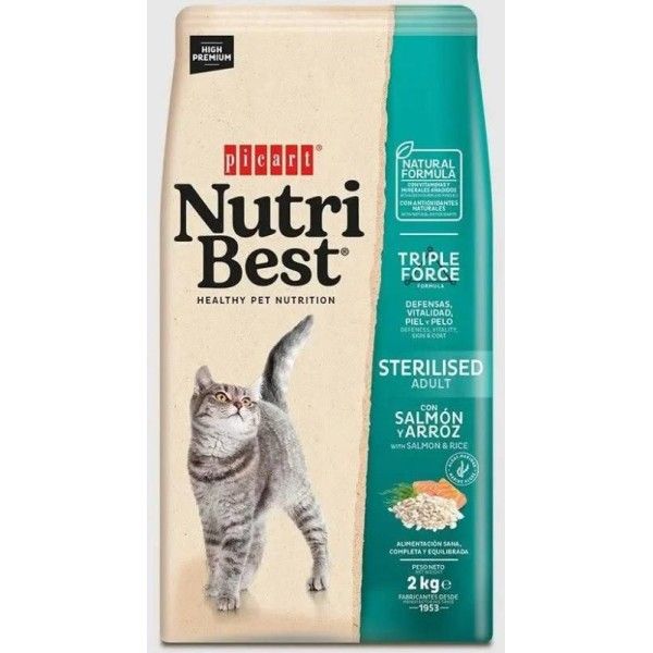 Nutribest gato esterilizado de salmon 8kg