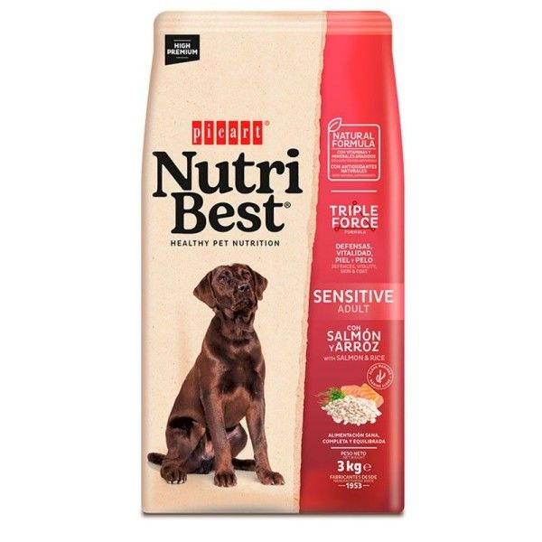 Nutribest salmon y arroz 15kg